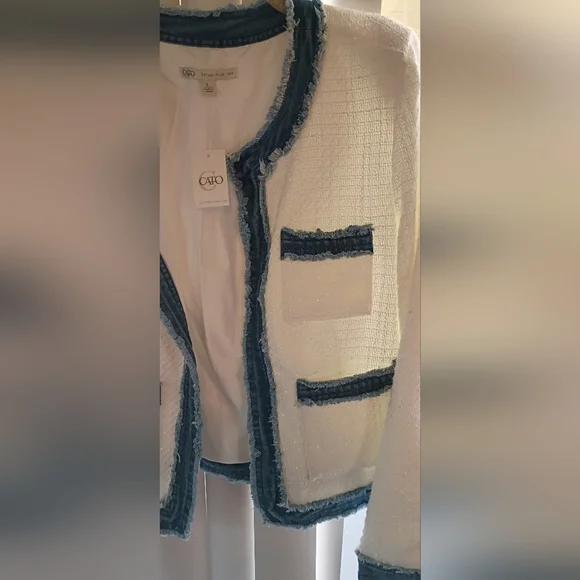 New W Tags CATO open Front Gorgeous blazer Jacket - Picture 2 of 13